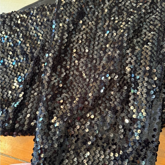 Charter Club Black Sequin Women's Pants, elastic waist, size XL - Picture 5 of 5